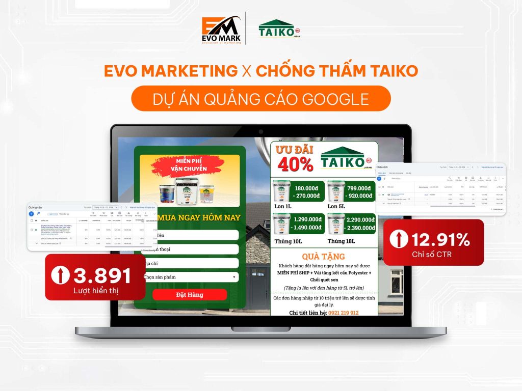 Chống Thấm Taiko: Bứt phá doanh số với chiến dịch Google Ads thông minh