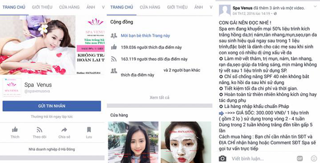 Quảng cáo lố, không chân thực